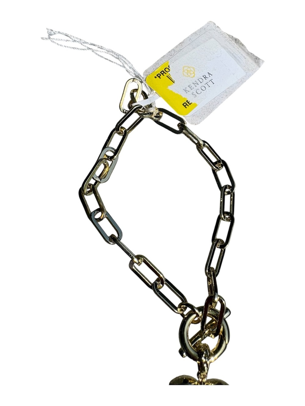Kendra Scott Penny Gold Heart Chain Bracelet in Multi Mix NWT - Picture 6 of 8